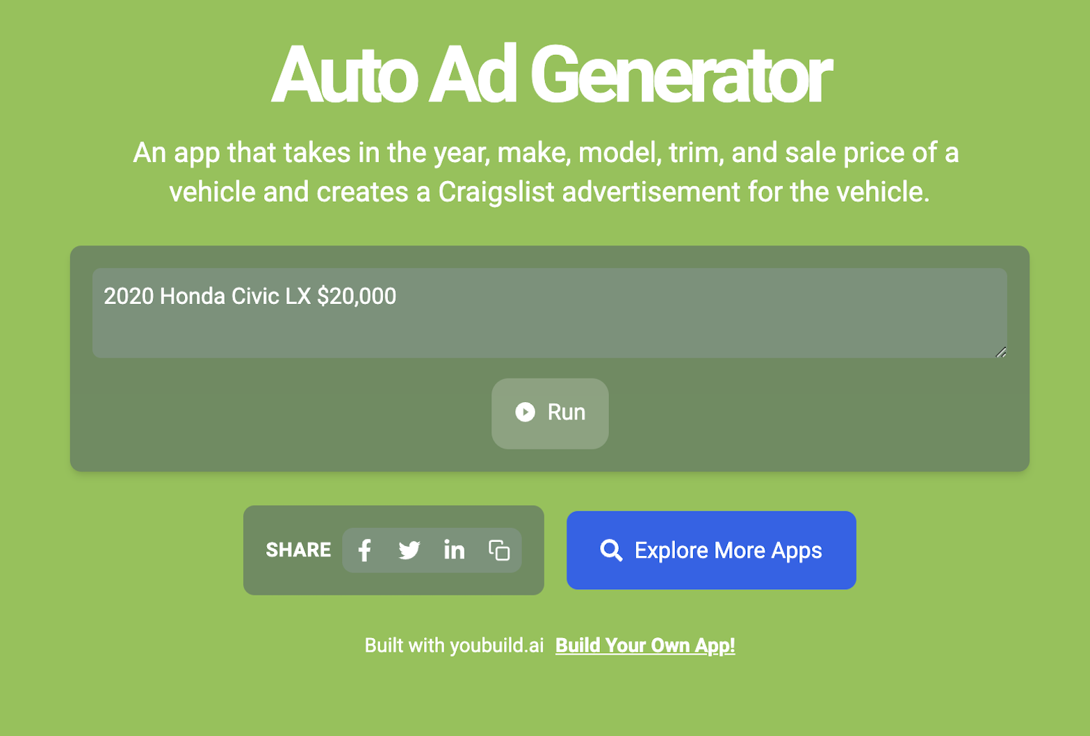 Auto Ad Generator
